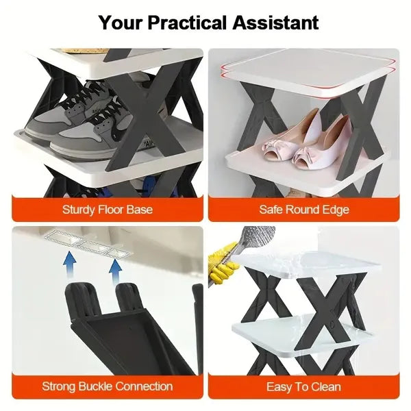 9-Tier Tall Narrow Shoe Rack - image 3