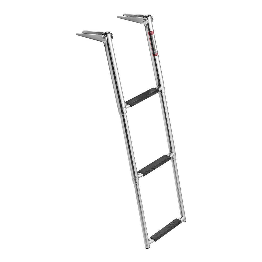 Boat Ladder, 3-Step Stainless Steel Telescoping