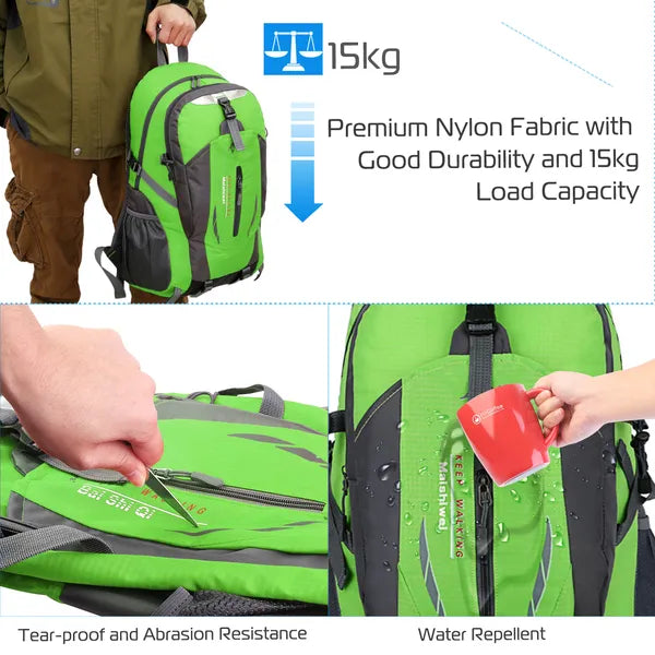 Hiking Daypack, 36 L, Black - image 2