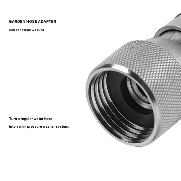 Garden Hose to Pressure Washer Quick Connect Adapter - image 2