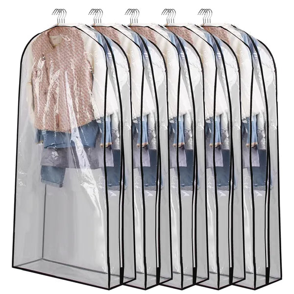 Clear Hanging Garment Bags, 5 Pack - image 4
