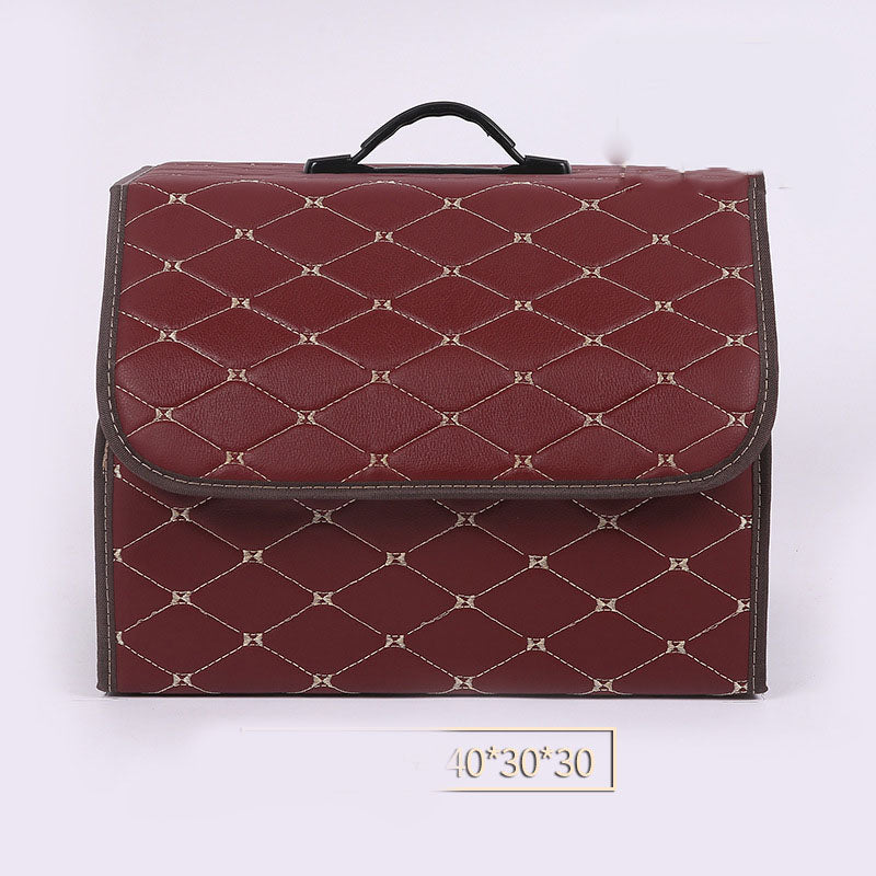 Quilted PU Leather Trunk Storage Box, Medium - image 6
