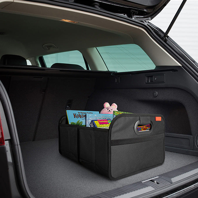 Collapsible Car Trunk Storage Bin, Black - image 4