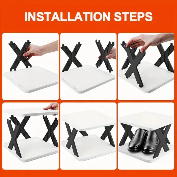 9-Tier Tall Narrow Shoe Rack