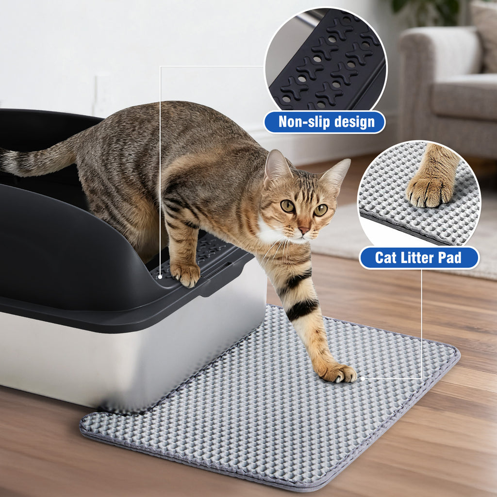 Stainless Steel Cat Litter Box with Lid - image 3