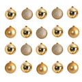 Shatterproof Christmas Ball Ornaments, Gold, 3 in, 20 Pack