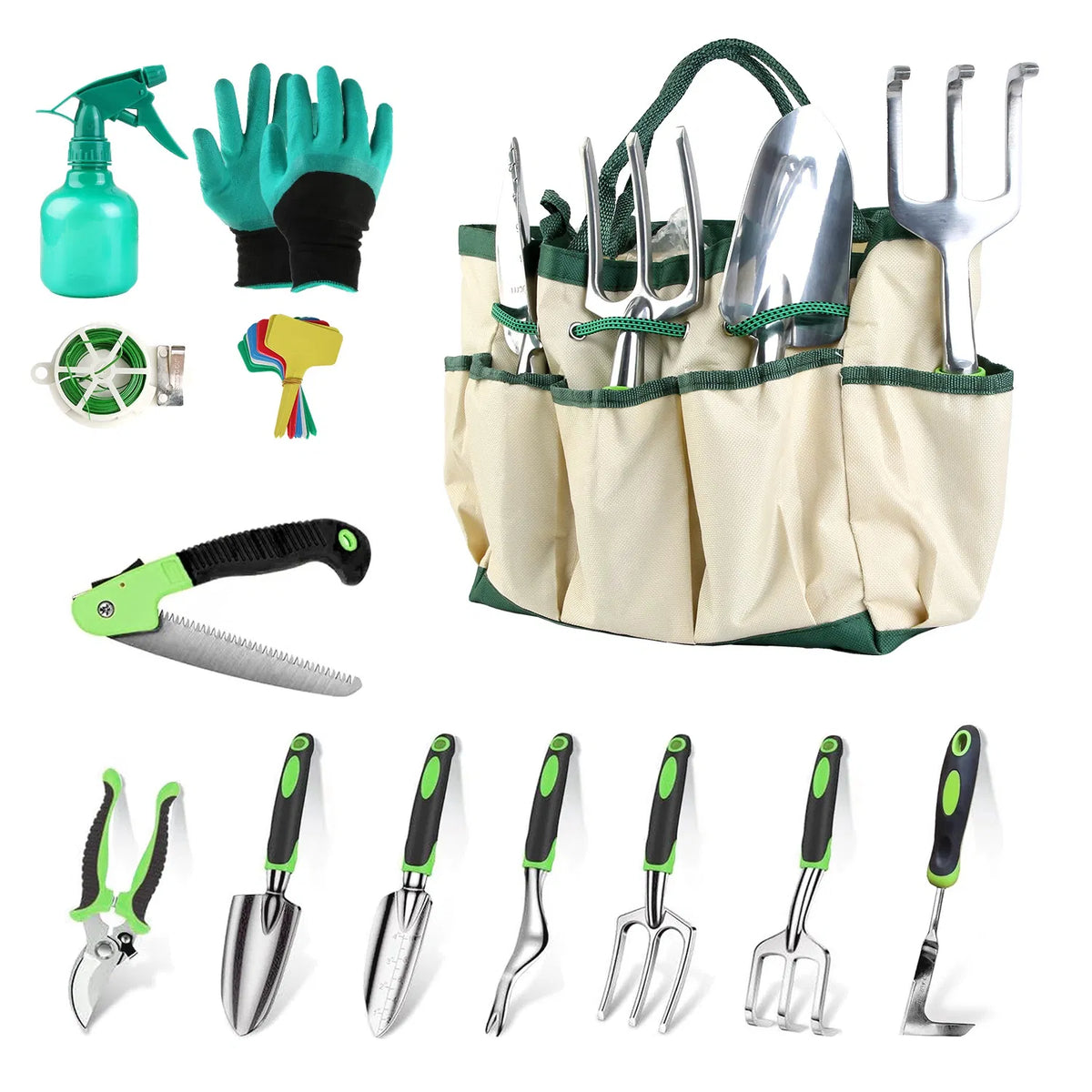 Garden Tool Set with Carry Bag, 13 Pieces - image 9
