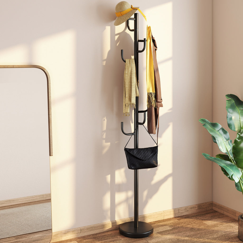 Metal Coat Rack Stand, 8 Hooks - image 4