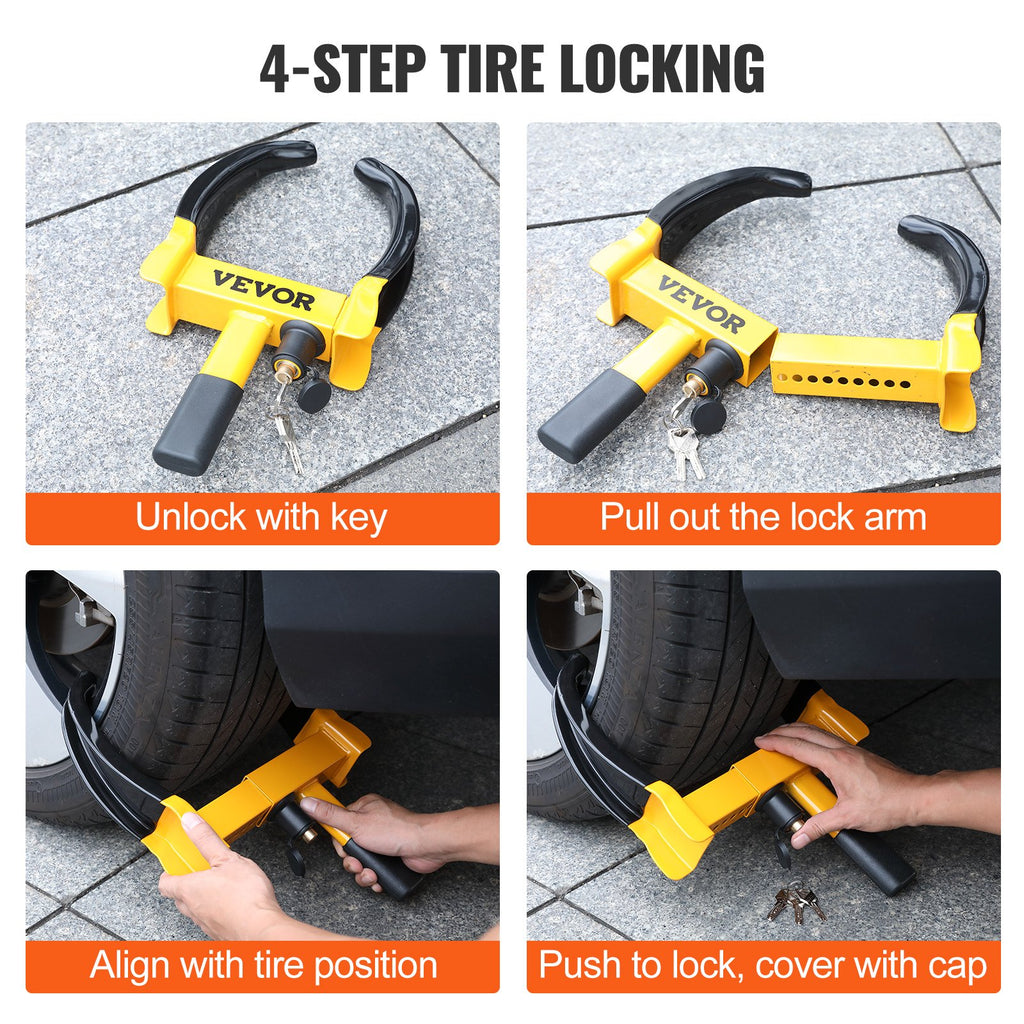 Trailer Wheel Clamp Lock, 2 Pack - image 5