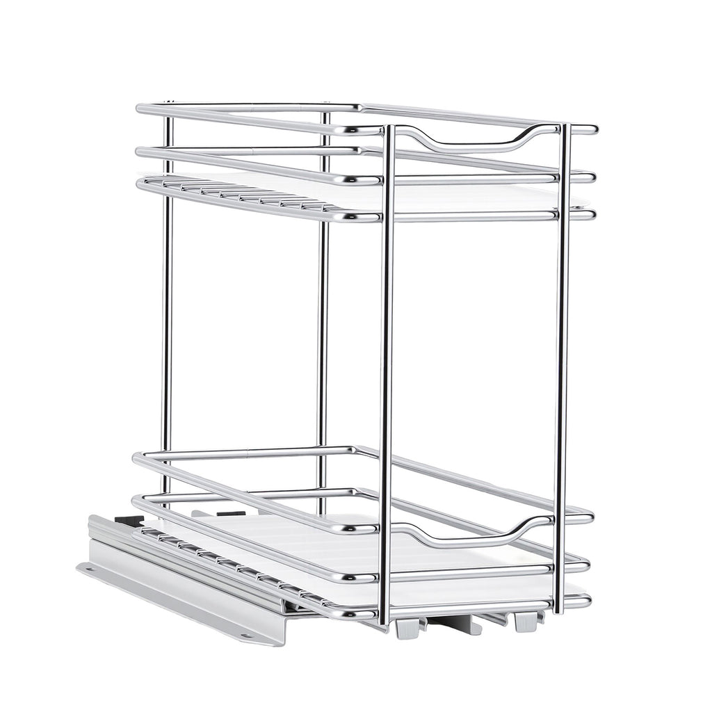 Pull-Out Spice Rack Organizer, 2 Tier, Metal - image 3