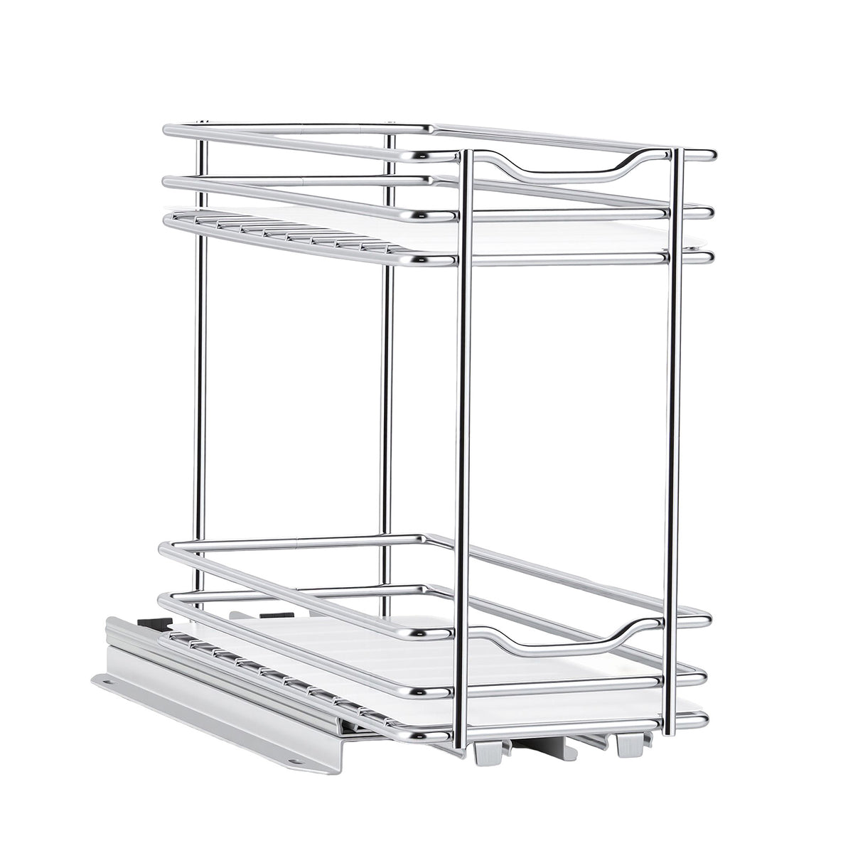 Pull-Out Spice Rack Organizer, 2 Tier, Metal - image 3