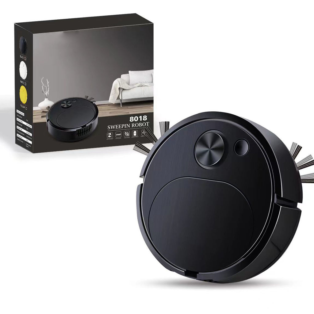 Mini Robot Vacuum, 3-in-1, Black - image 2