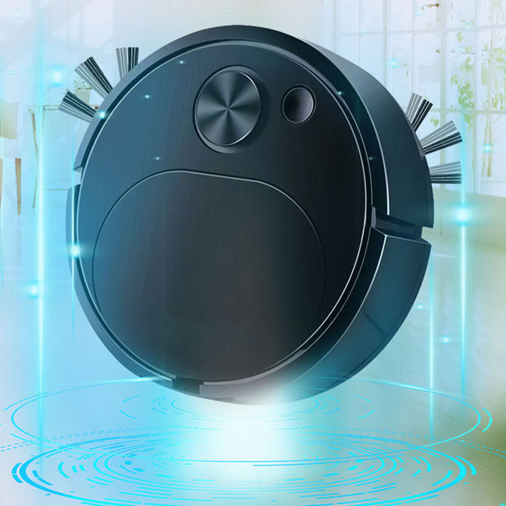 Mini Robot Vacuum, 3-in-1, Black