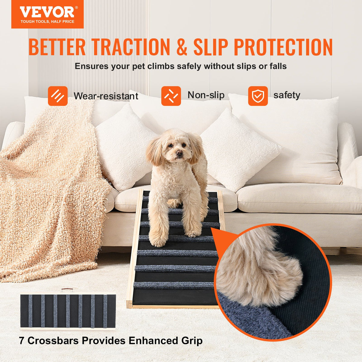 Folding Dog Ramp, Adjustable Height