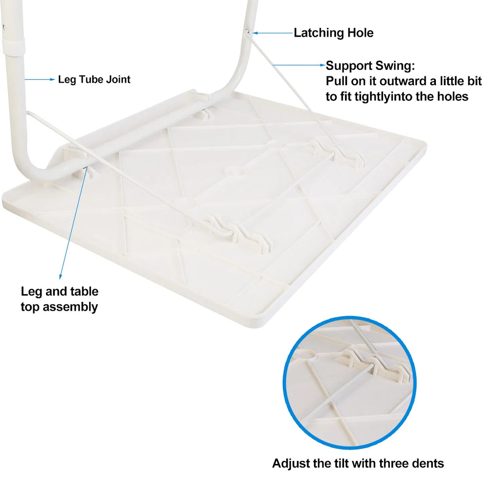 Folding TV Tray Table, 6 Heights, 3 Angles - image 3