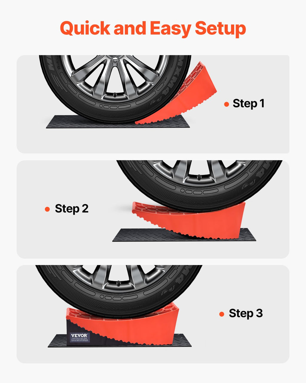 Curved Camper Levelers with Wheel Chocks, 2 Pack