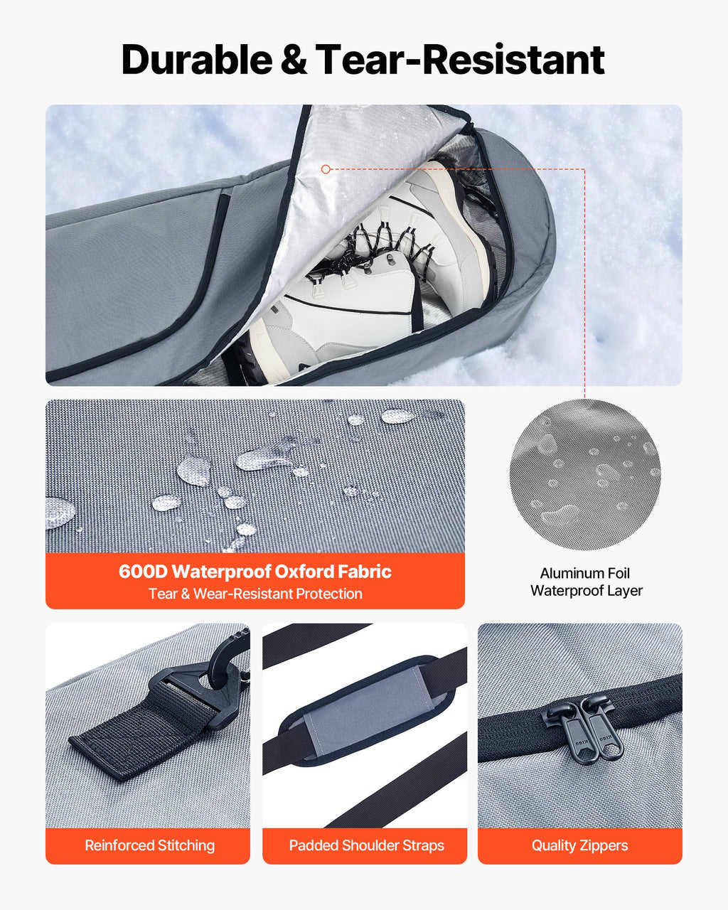 Padded Snowboard Bag, up to 165 cm - image 2