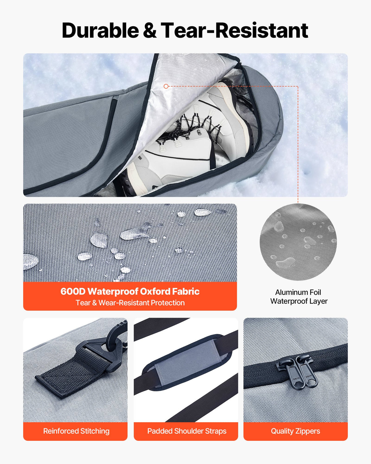 Padded Snowboard Bag, up to 165 cm - image 2