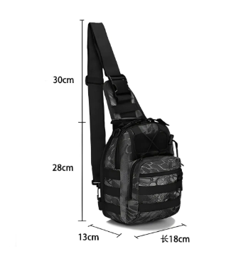 Tactical Sling Chest Bag, Python Black - image 2