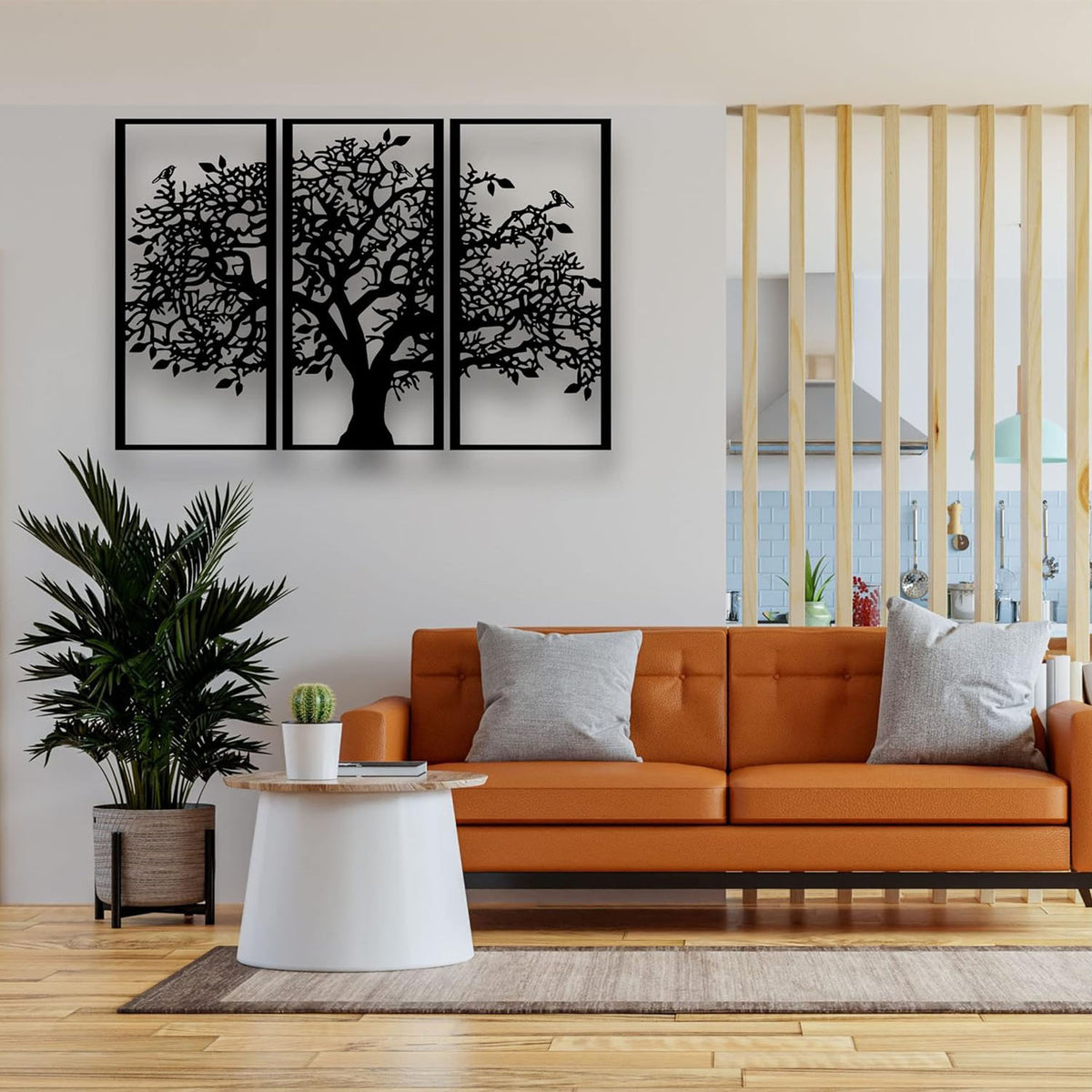 Tree of Life Metal Wall Art, 3 Panels - image 2