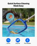Pool Cleaning Kit with Skimmer Nets and Brushes, 4 Pieces