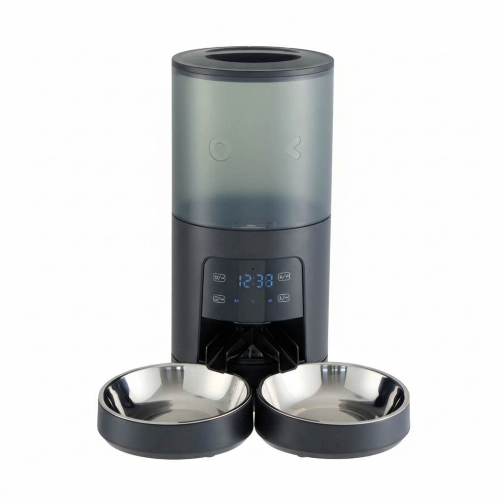 Automatic Pet Feeder, 6 L, Dual Stainless Bowls - image 2