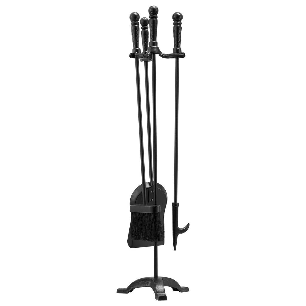 Fireplace Tool Set, 4 Piece with Stand - image 3