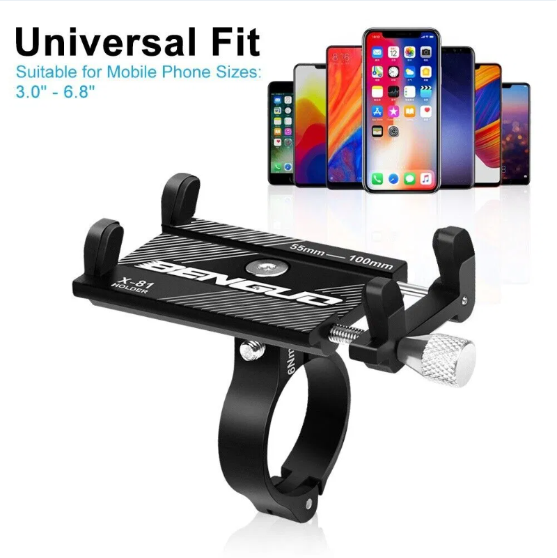 Aluminum Bike Phone Mount, Silver - image 7