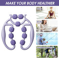 Muscle Roller Stick, 9 Wheels, Purple