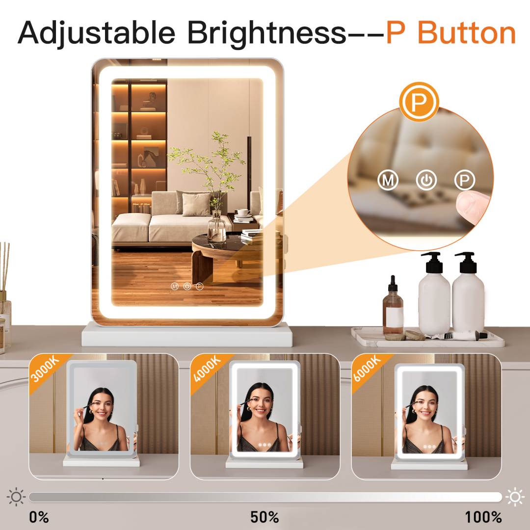 LED Vanity Mirror, 13 x 17 in