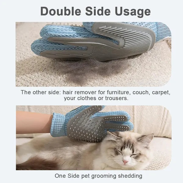 Double-Sided Pet Grooming Glove, Right Hand - image 2