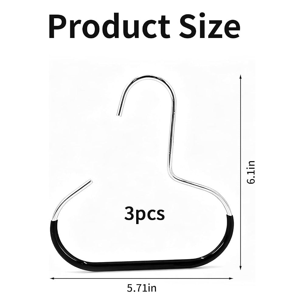 Baseball Cap Hanger Hooks for Closet Rod, 3 Pack - image 3