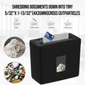 Crosscut Paper Shredder, 5 Sheet, P-4