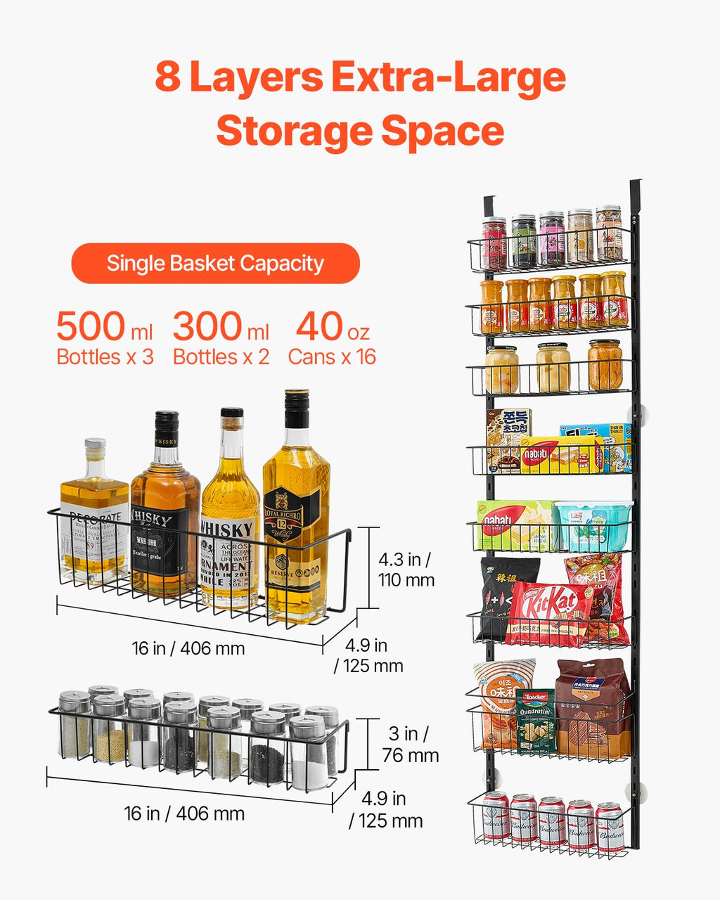 8-Tier Over-the-Door Pantry Organizer - image 6