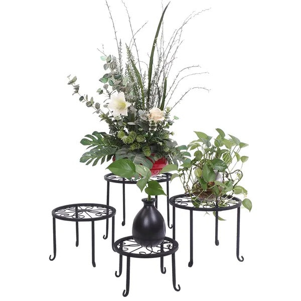 Metal Plant Stand, 4-in-1 Round Pot Holders - image 4