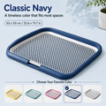 Dog Potty Training Tray with Grate, 25.6 x 19.7 in, Navy