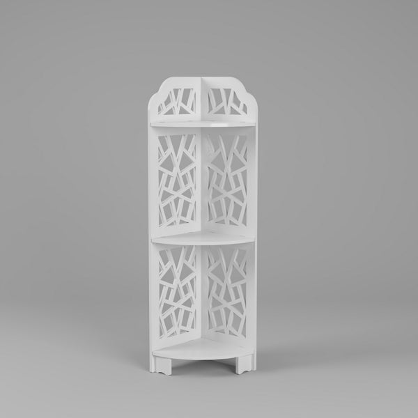3-Tier Corner Bathroom Shelf, White - image 5