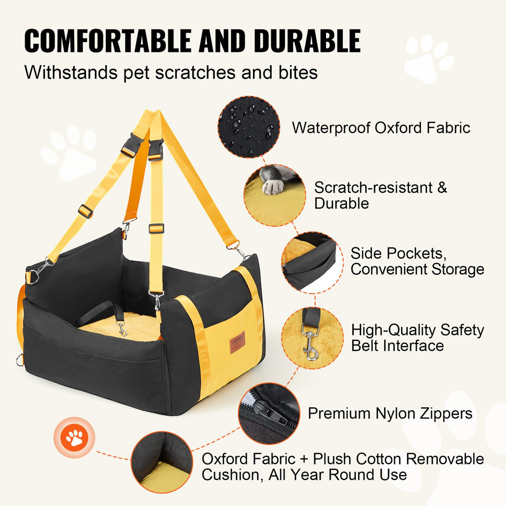 VEVOR Dog Booster Car Seat for Small Dogs up to 25 lb - image 3