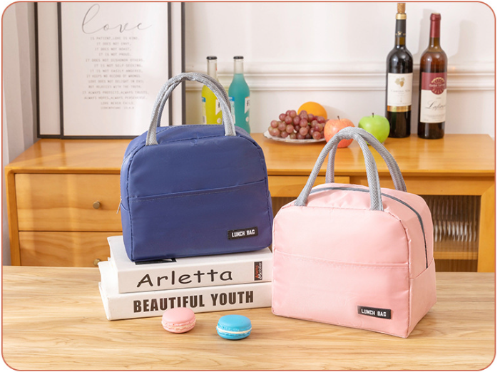 Insulated Lunch Tote, Pink - image 6