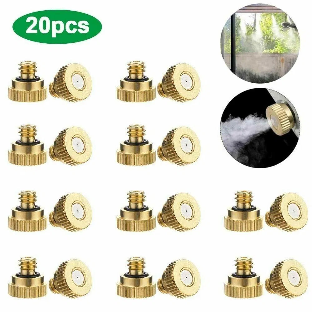 Brass Misting Nozzles, 20 Pack