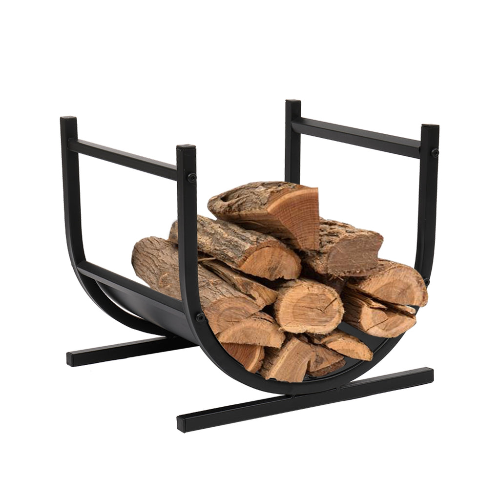 U-Shape Firewood Holder, Black - image 4