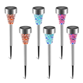 Mosaic Solar Pathway Lights, 6 Pack