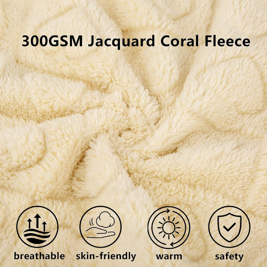 Coral Fleece Pet Blanket, Cream - image 4