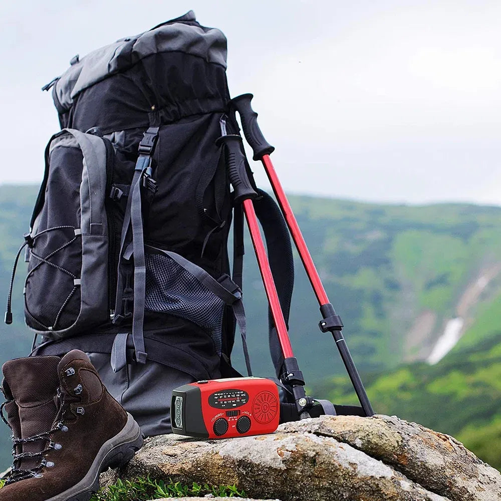 Hand Crank Solar Emergency Radio with Flashlight - image 5