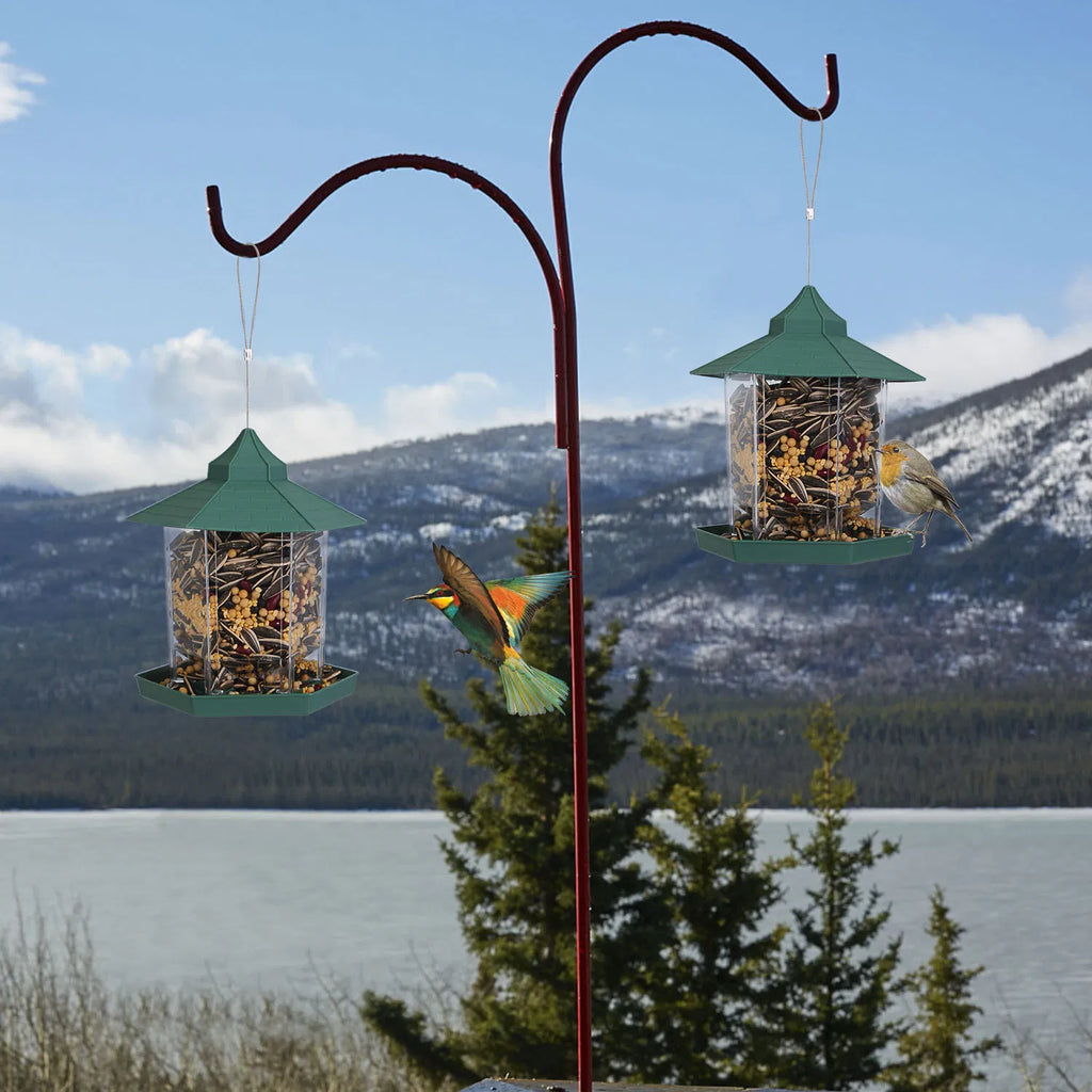 Hanging Gazebo Wild Bird Feeder, 6 Ports - image 7