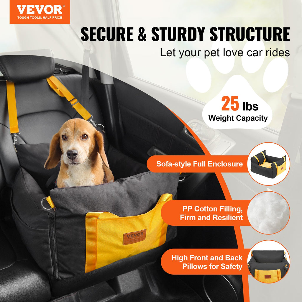 VEVOR Dog Booster Car Seat for Small Dogs up to 25 lb - image 6