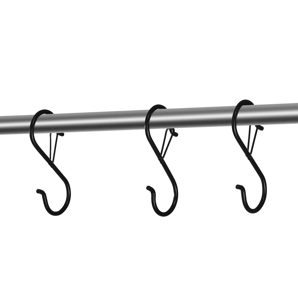 Black S Hooks with Safety Buckle, 36 Pack - image 6