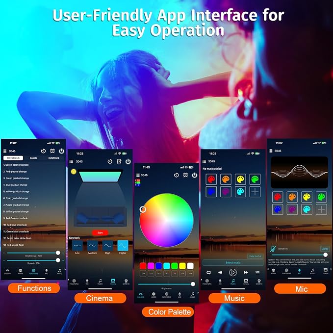 LED Sunset Lamp Projector with App Control - image 4