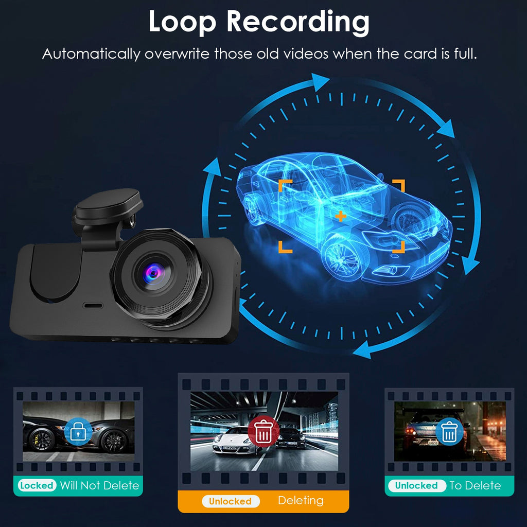 3-Channel Dash Cam, Front, Inside & Rear - image 10