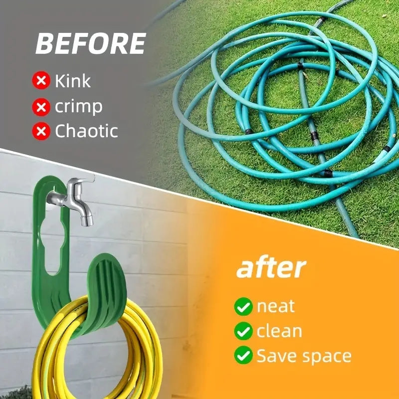 Garden Hose Hanger, 2 Pack, Green - image 2